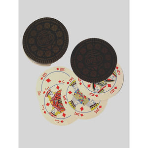 OREO Playing Cards That Look Like Oreo Cookie Shaped Cards